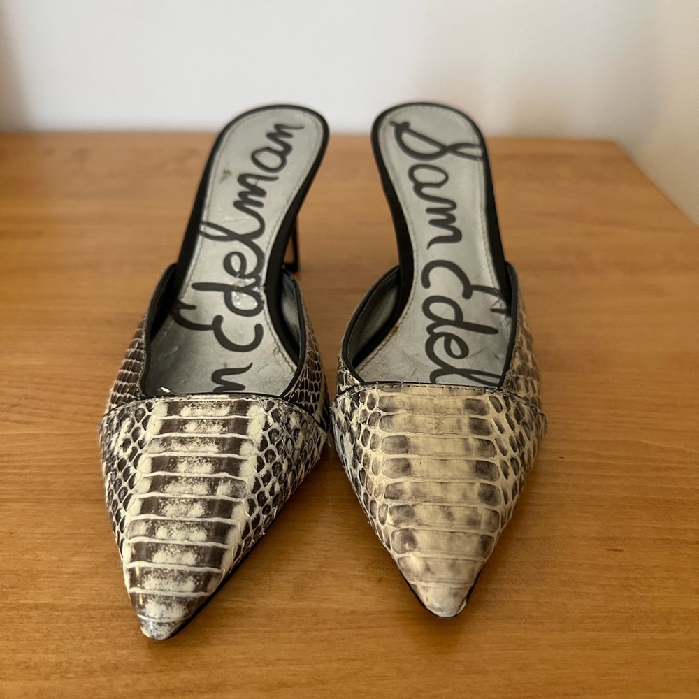 Sam Edelman Women's Snakeskin Pointed-Toe Shoes